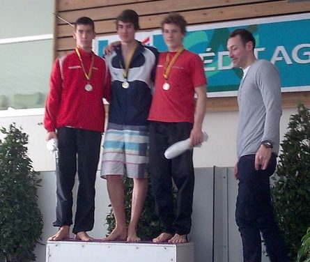 Meeting national de Chambéry, Franck Brissot et Julien Da Mota sur le podium