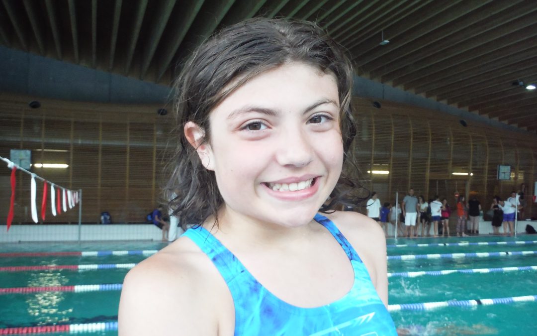 Meeting de Chambéry édition 2018, les 3 et 4 février à la piscine de Buisson Rond : Héléna, Yann et Alice en finale