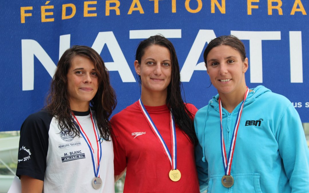 Championnats de France été 2017 des maîtres – Pauline championne de France du 50 m brasse C1, Fred 4ème du 1500 NL C4