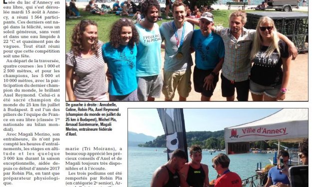 Traversée du Lac d’Annecy le 15 août : des médailles étonnantes