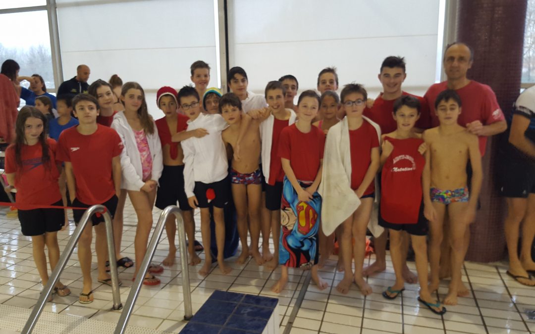 Championnats Interclubs jeunes le 10 décembre à Crolles : Filles et garçons au 4ème rang.