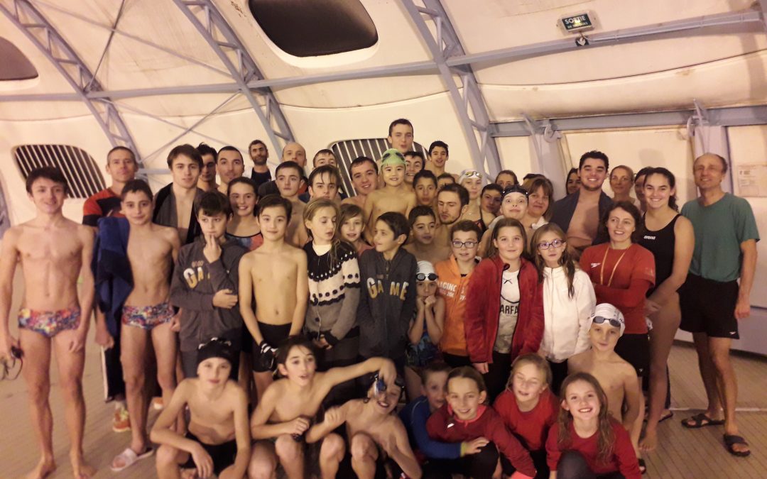 Compétition du Mercredi 19   décembre 2018 à St-Martin le vinoux : des papillotes et des relais festifs