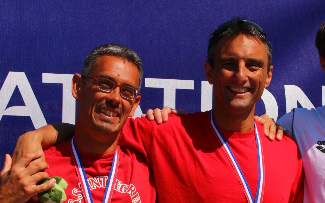 Championnats de France Maitres à Chalon sur Saône 1ère journée : 13ème titre pour Olivier, 8ème pour Grams, Pierre de retour sur le podium