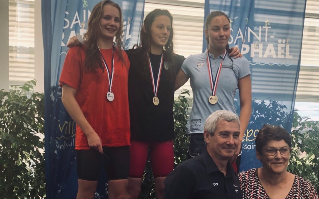 Alice Paillard médaillée d&rsquo;argent au 50 libre à St-Raphaël