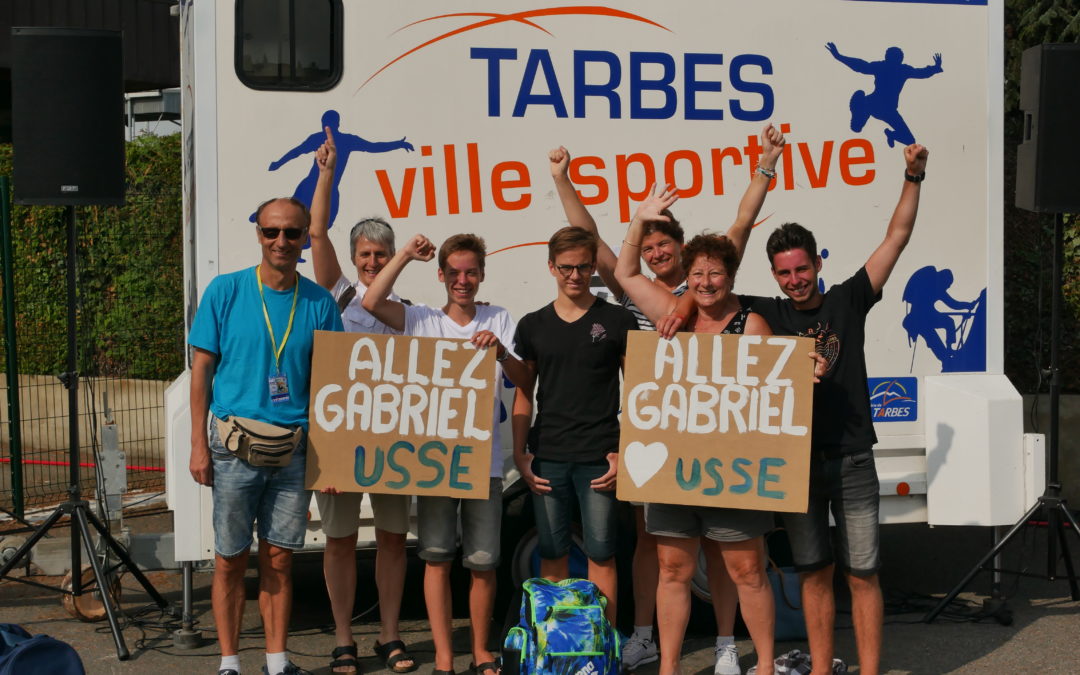 Championnats de France jeunes à Tarbes le 14 juillet (2) : Gabriel au rendez-vous en dos