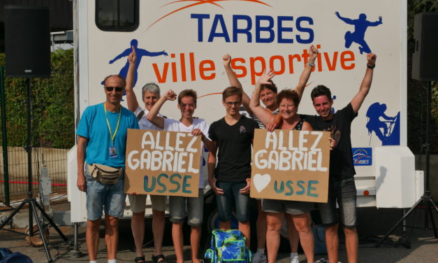 Championnats de France jeunes à Tarbes le 14 juillet (2) : Gabriel au rendez-vous en dos