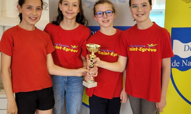 Championnats départementaux interclubs Avenirs et Benjamins : les avenirs filles sur la 2ème marche du podium