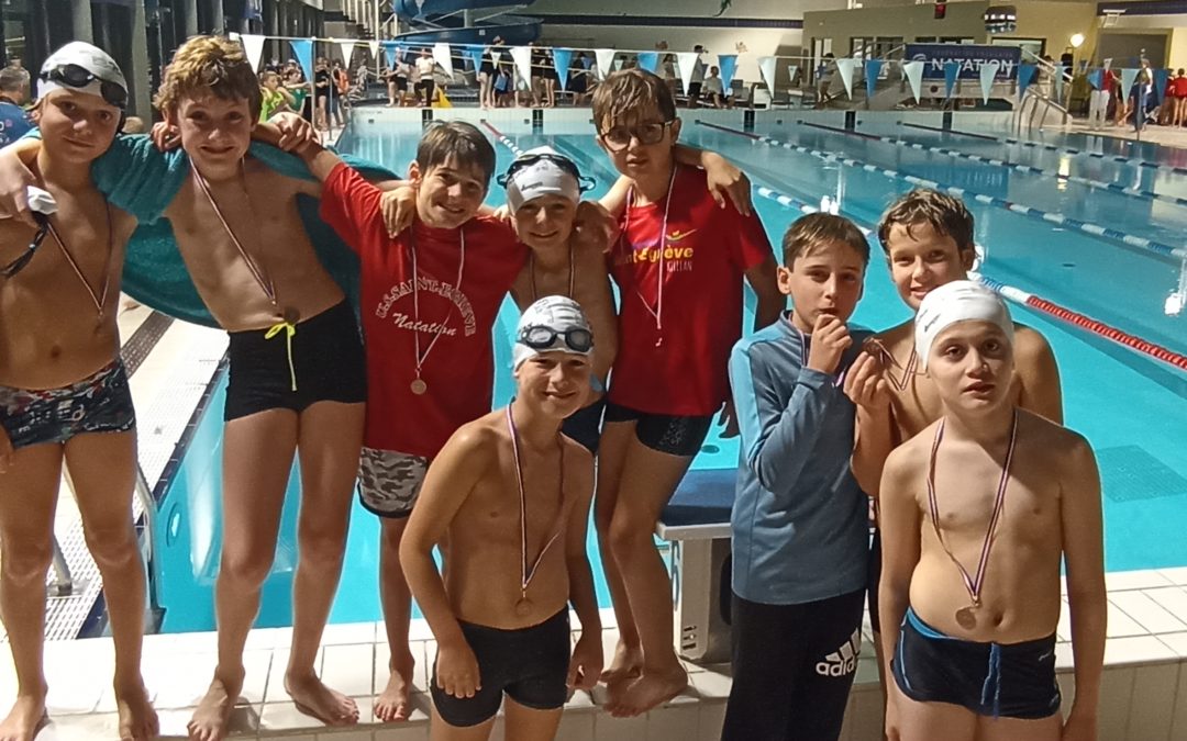 Trophée du 4 nageurs le dimanche 10 novembre à Chatte (2) : Les résultats des garçons des groupes Avenirs-Benjamins B et Nouveaux Avenirs