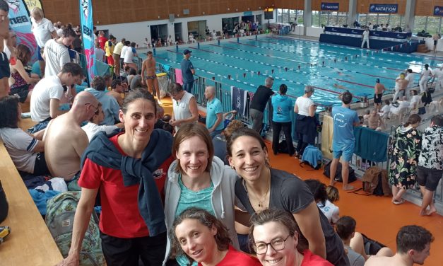 Championnats de France maitres à Bourg en Bresse : Ophélie or, Pierre or, Axelle argent, Ophélie argent, Sandrine bronze