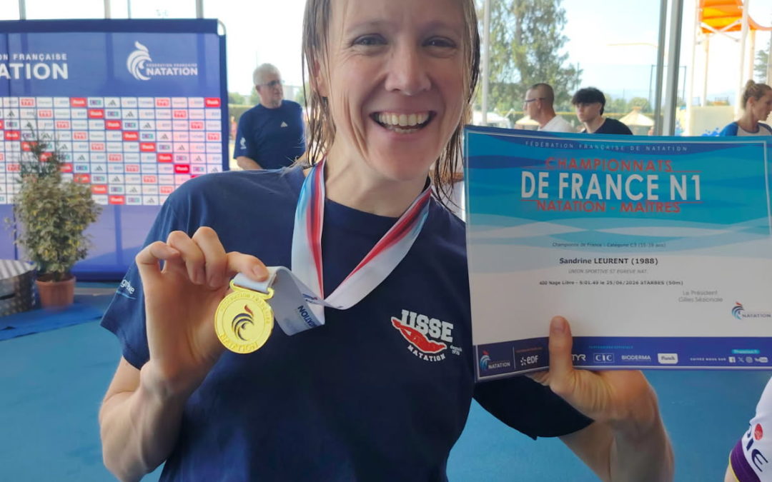 Championnats de France des maitres (plus de 25 ans) 2ème journée à Tarbes : 1 record de France et 8 médailles de plus.