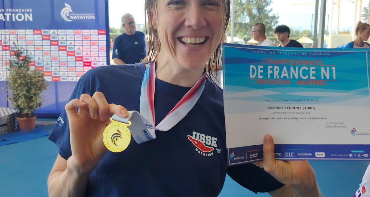 Championnats de France des maitres (plus de 25 ans) 2ème journée à tarbes : 1 record de France et 8 médailles de plus.